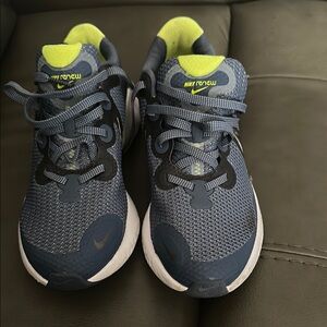 Nike Kids Renew Running Shoes - Blue and Green